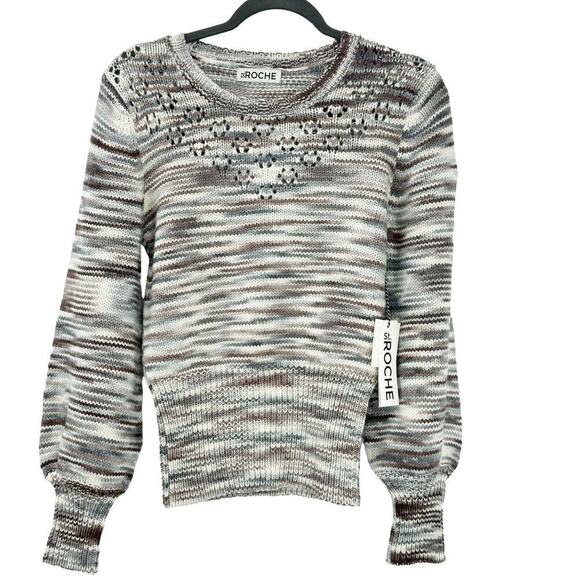 St. Roche Stormy 100% Marino Wool Pullover Sweater Size S NWT - Picture 4 of 12